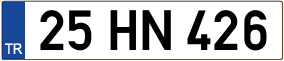 Trailer License Plate
